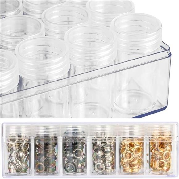 Embroidery Diamond Storage Box, 30PCS Big Clear Plastic Bead Containers - Picture 3 of 7